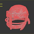 Medieval Warrior Wearing Metallic Helmet With Face Guard And Riveted Details