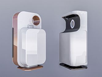 Modern air purifier control and purification machine purifier 3d model