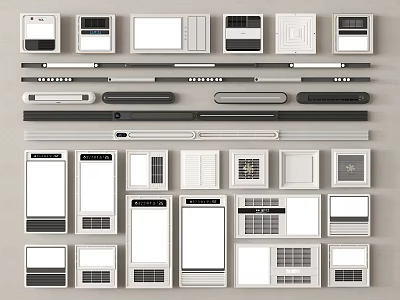 Modern Bathroom Accessories With Various Designs Towel Bars Soap Dishes And Hooks 3d model
