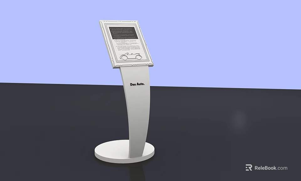 Top Media Commercial Standing Digital Display Equipment For Business Information 3d model 