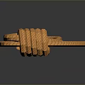 Hemp rope string daily necessities daily necessities 3d model