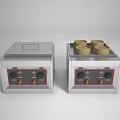 Stainless Steel Commercial Kitchen Equipment With Heating Containers And Control Knobs For Food Service