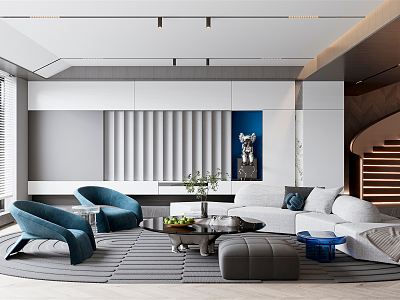 modern living room model