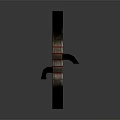Train Tunnel Interior With Railway Track Metal Structure Brick Walls And Lights