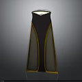 Modern Weapon Design With Tapered Shape Brown Orange Accents And Transparent Panels