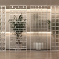 glass brick partition hollow glass brick 3d model