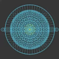 Modern Gold Frame Table Lamp with White Sphere and Oval Design for Home Decor