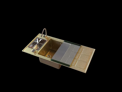 Modern Coffee Table Design With Glass Top And Metal Frame For Living Space 3d model