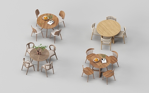 Modern outdoor tables and chairs 3d model