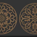 Intricate Circular Carved Patterns With Hollow Out Floral Decorative Designs