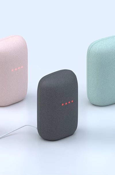 Compact Square Design Speakers with Smooth Surface Multiple Colors and Cables 3d model