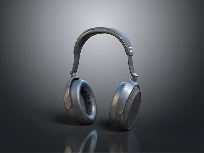 Modern Over Ear Headphones Electronic Device With Sleek Design And Comfortable Fit For Users 3d model