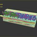 Nasal Cavity Anatomical Cross Section Model With Tissue Layers And Structures