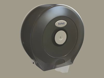Public Facility SWING Black Wall Mounted Toilet Paper Dispenser for Hygienic Use 3d model