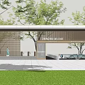 Modern Gate 3d model