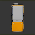 Yellow Vintage Off Road Vehicle With White Roof And Classic Design