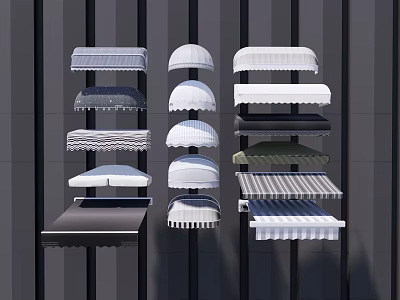 Jianou awning canopy 3d model