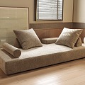 Multi-person sofa Minotti living room sofa sofa sofa multi-person sofa 3d model