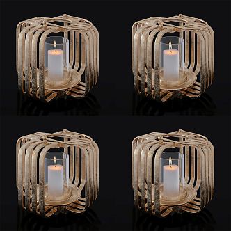 Modern Candle Light Candle Holder Dinner Candle Holder Creative Candle Light 3d model