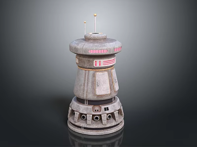 Tower defense sentry tower air defense watchtower observatory tower loft 3d model