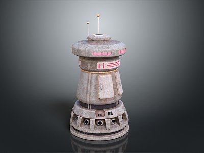 Tower defense sentry tower air defense watchtower observatory tower loft 3d model