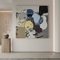 modern decorative painting 3d model