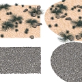 Stone Stone Stone Pavement Gravel Pavement 3d model