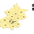 Highly Detailed Beijing Administrative Map With Clear District Divisions And Labels