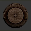 Traditional Terracotta Clay Pot With Lid Two Handles And Geometric Patterns