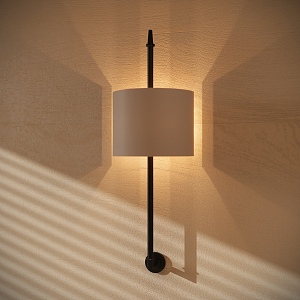 Modern art wall lamp 3d model