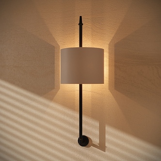 Modern art wall lamp 3d model