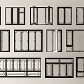 Chinese-style window new Chinese-style window antique window casement window window bay window floor-to-ceiling window 3d model