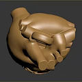 Golden Detailed Human Heart Anatomical Model Medical Education Training Device