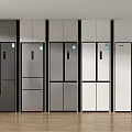 Modern Refrigerator Freezers Collection With Various Colors And Designs On