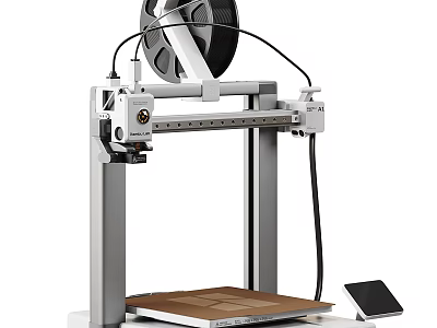 Office Electrical Appliance Desktop 3D Printer with High Precision Printing Bed and Filament Spool 3d model
