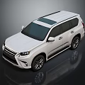 White Modern SUV With Sleek Exterior Design And Shiny Alloy Wheels