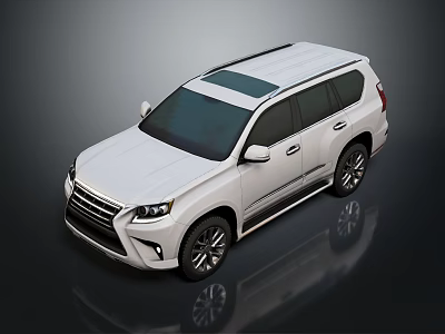 White Modern SUV With Sleek Exterior Design And Shiny Alloy Wheels 3d model