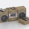 Retro Radio Tape Retro Recorder Vintage Radio 3d model