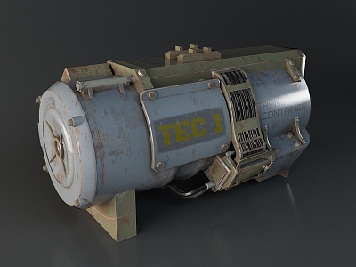 modern generator machinery 3d model