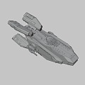 science fiction spaceship 3d model