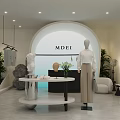 Modern MDEI Clothing Store Interior Featuring Mannequins Clothing Racks And Window Displays