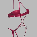 Fashionable Red Two Piece Bikini Set With Crisscross Straps Swimwear Design