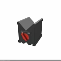 Industrial Black Equipment With Red ON OFF Knob And Switch Control Device