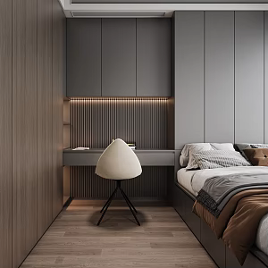 Modern Tatami Bedroom Second Bedroom 3d model