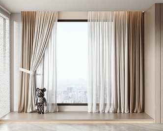 Modern Curtains 3d model