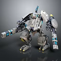 Modern warrior mech warrior machine armor mechanical armor machine warrior 3d model