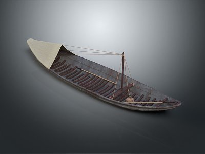 Modern Boat Small Boat Small Wooden Boat Fishing Boat Speedboat 3d model