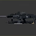 Modern Tactical Weapons Featuring Assault Rifle And Pistol With Scope And Metallic Finish