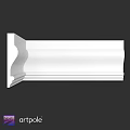 White Ornate Decorative Molding With Detailed Design For Interior Decoration