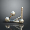 Metallic Structure With Spheres Connecting Rods Marked 88 And Reflective Surface